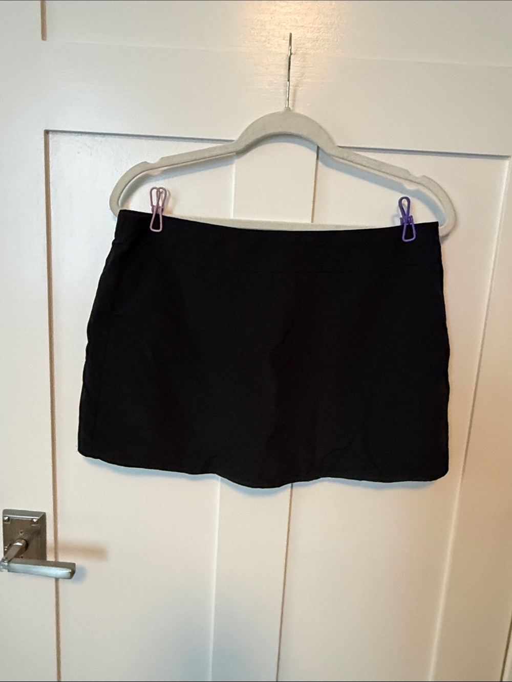 Lands End Black Moisture Wicking Swim Skirt